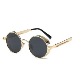2022 Classic Round Black Lens Sunglasses